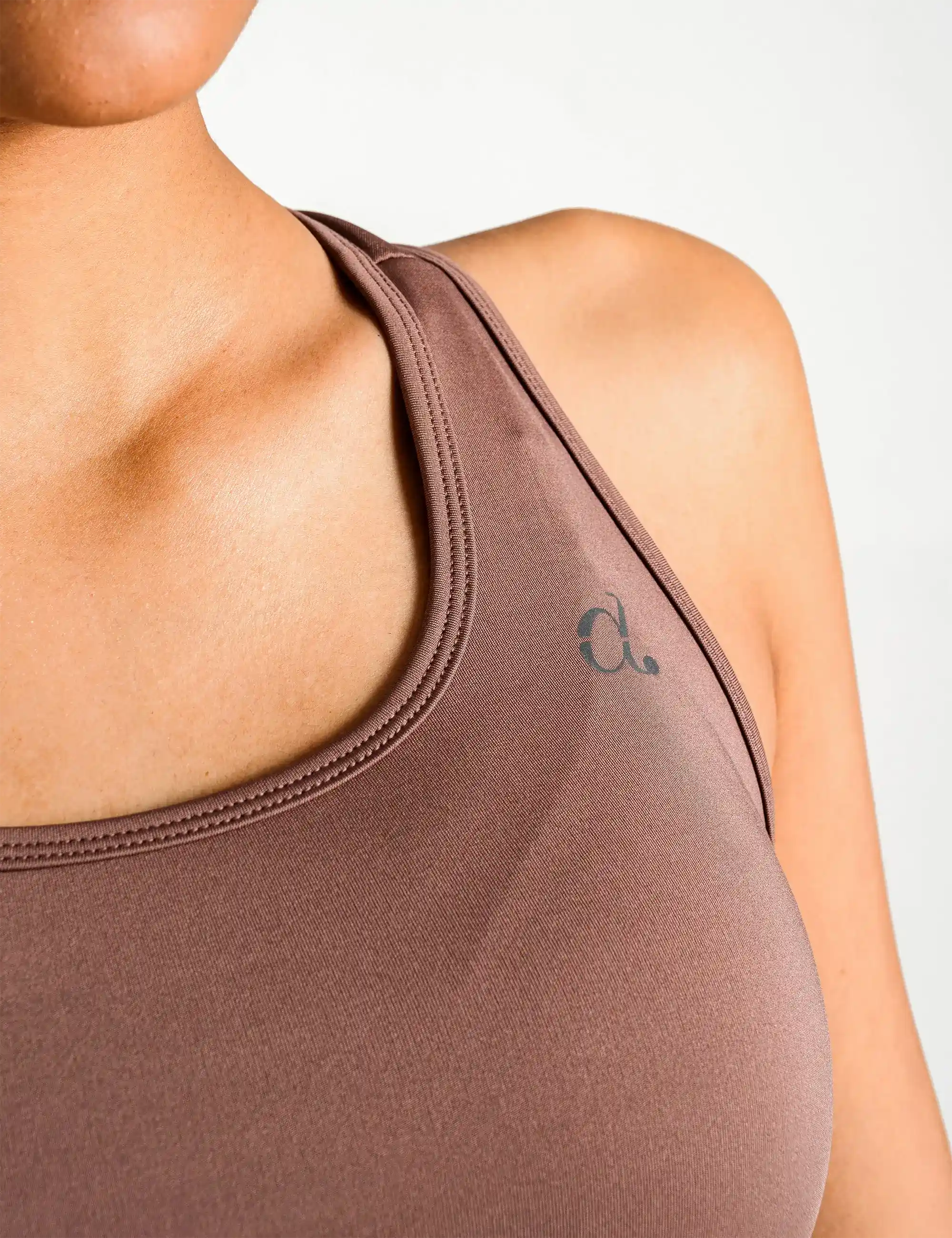 Druscilla Women's Non-Padded Sports Bra/Tank Top with Elastic Underband